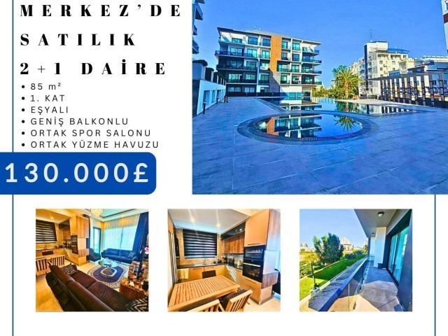 GİRNE MERKEZ DE SATILIK 2+1 LÜKS DAİRE